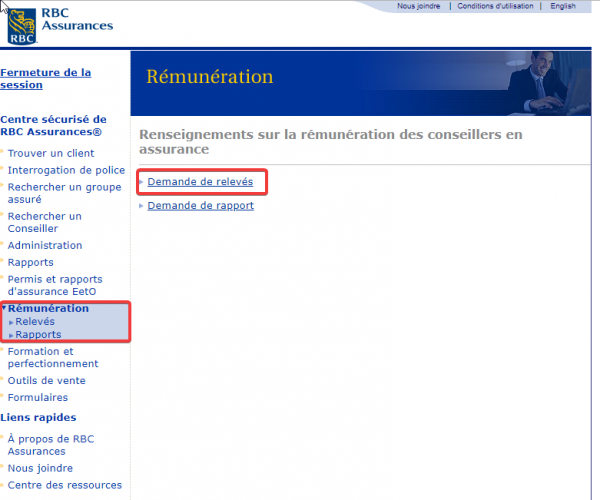 Relevé de commissions - RBC • Financière S_entiel | Agent général